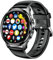 XINDADA Montre intelligente Android P68 4G 64 Go 466 x 466 Amoled avec caméra 500 W Fréquence cardiaque GPS WiFi Gooogle Play Carte SIM Smartwatch pour homme (noir, 4 Go 64 Go)