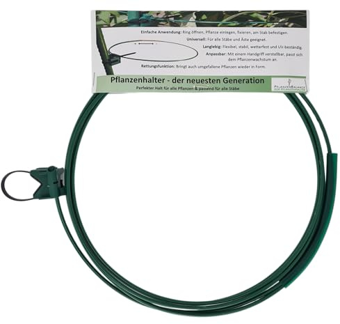 3X Pflanzenstütze für Hortensien & Pfingstrosen – Staudenhalter L | Verstellbare und witterungsbeständige Staudenstütze für Pflanzen. Flexibel, robust und passend für verschiedene Pflanzstäbe