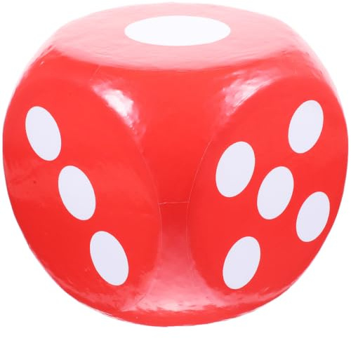 Gogogmee Dado Gommapiuma Grande Rosso, Dadi Grandi per Gioco e Feste, Morbido, Leggero e Silenzioso, per Ragazzo Ragazza, Scuola e Prato