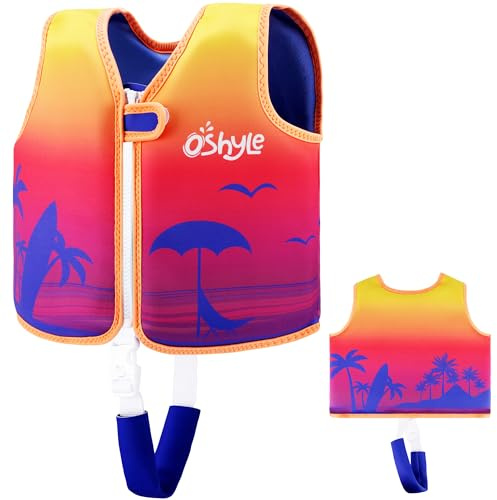 OSHYLE Giubbotto da Nuoto in Neoprene per Bambini - Aiuto Ideale per Il galleggiamento per Bambini (25SR, M(3-6))