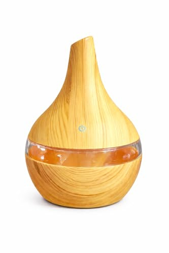 Bislop Difusor de Aceites Esenciales - Difusor Aromas con Luz LED - Humidificador de Aromaterapia Silencioso - Difusor Ultrasónico para Casa y Oficina - Absorción Eficaz de Aromas - 300ml