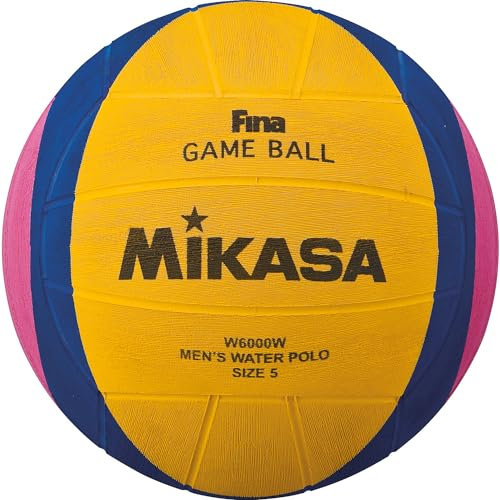 Mikasa Unisex-Erwachsene 2012 London Olympische Wasserballspielball (Gelb/Blau/Pink, Größe 5), Mehrfarbig, one Size