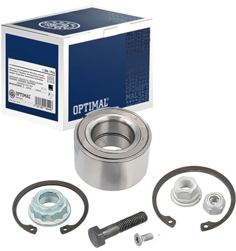 OPTIMAL 101016 Radlagersatz pro Rad Vorne Außen: 66mm Innen: 35mm mit Sicherungsring mit Schraube mit Mutter Kompatibel mit VW GOLF II 19E, 1G1 191407625 6N0407625 191498625