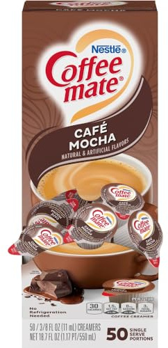 Coffee-Mate Cafe MOCHA contains 50 single serve portions
