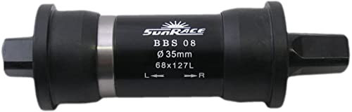 Sunrace Unisex – Erwachsene Innenlager-03324456 Innenlager, schwarz, 127 mm