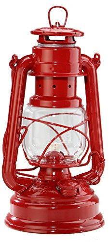 FEUERHAND Baby Special 276 verzinkt Petroleumlampe Sturmlaterne / rubinrot / RAL 3003 / NEU