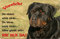 +++ ROTTWEILER - Metall WARNSCHILD Schild Hundeschild Sign - RTW 15 T2