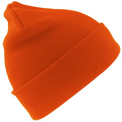 Result Unisex Wooly Thinsulate Insulation Ski Beanie Mütze Gr. Einheitsgröße, Fluoreszierendes Orange