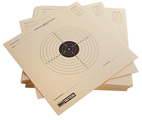 Max Tactical Spezialkarton Zielscheiben für Luftdruckwaffen 14 x 14 cm 100 Stück