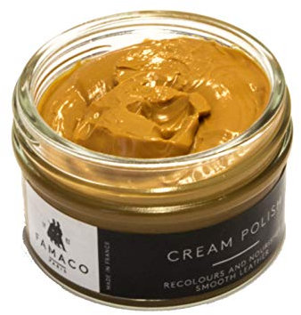 Famaco - Cirage Chaussure - Crème de Beauté - MANGUE - Pommadier 50 ml - Ravive les couleurs - Imperméabilise - Brillance longue durée