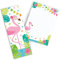 10 Notizblöcke + 10 Lesezeichen Flamingo Mitgebsel Gastgeschenk beim Geburtstag Kindergeburtstag Hochzeit Taufe