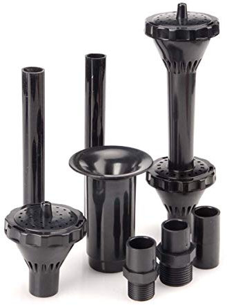 Saim Fountain Nozzle Fountain Nozzle Head Set Setting Nozzle Selection - Horn, Flowering, Mushroom and Two-Layer Model Nozzles (3 Modes-2)