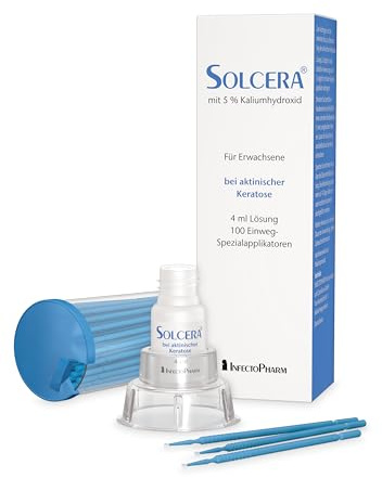 SOLCERA Kaliumhydroxid 5% Lösung, 4 ml – Medizinprodukt zur äußerlichen Behandlung aktinischer Keratosen bei Erwachsenen | Lösung zur Anwendung bei Lichtkeratosen auf der Haut