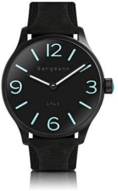 Bergmann-Uhr 1964 Quarz Analog Silikon Schwarz