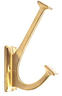 Hickory Hardware S077192-BGB Skylight Collection Haken, 10,2 cm lang, Messing gebürstet