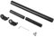 Terisass Barra di bilanciamento del Manubrio del Motociclo Barra Trasversale Universale in Lega di Alluminio per Moto Rinforza Gli Accessori della Leva(Nero)
