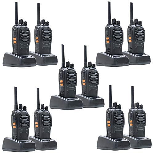 Paquet 10 radios Portables PNI PMR R40 Pro Piles, chargeurs et écouteurs Inclus