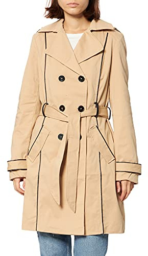 Naf Naf Damen BIBAN, Trench, Taille Normale