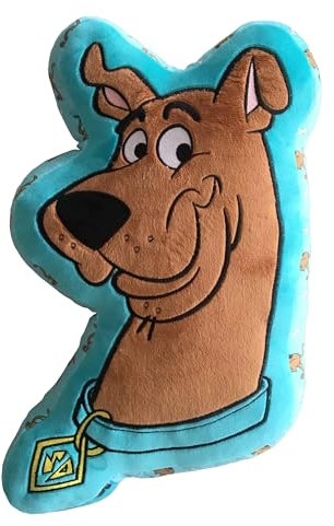 HÔMADICT Scooby DOO Kissen, bequem und angenehm zu drücken, Design von Scooby DOO, Geschenk für Ventilator und leidenschaftliche Menschen, Maße: 40 cm x 40 cm, Braun