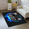 Spiel Video Gaming Muster Schwarz Teppiche, Schlafzimmer Wohnzimmer Wohnzimmer Teppich, Bodenpolster Stehmatte, Kinder Spielteppich Spa Badezimmer Fußmatten, Teppich Werfen (Farbe 04,150_x_200_cm)