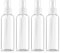 FOUTP 4 Piezas Botes Viaje Transparente Plástico Botella Vacía de Spray, Bote Spray Pulverizador para Vacaciones, Viajes de Negocios, Maquillaje, Limpieza (30ML)