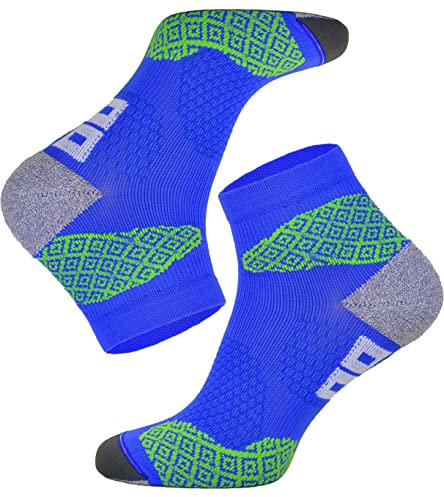 TODO RUNNING RAID - Quarter Laufsocken, Technisch, Anti-Blasen Polsterung, für Damen & Herren mit DryTex. Bunte Funktionssocken | Marathon | Trail | Joggen | Laufen | Running (35-38, Blau)