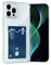 AKABEILA Case for iPhone 12 Pro Max Clear Slim Phone Case Soft TPU Wallet Case Bag Cover with Card Slot Holder Shockproof 6.7