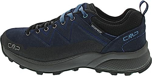 CMP Herren KALEEPSO Low Hiking Shoes WP Trekking-Schuhe, Schwarz-Blau (Black Blue), 44 EU