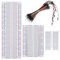 1Pcs 830 Tie Points + 1 Pcs 400 Tie Points Solderless Breadboard + 1 Mini Breadboard 170 Points + 65 Pcs Flexible Breadboard Jumper Wires for Arduino and Proto Shield Electrical Connections Block