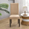 Morbuy Einfarbig Stuhlhussen Set Stretch Stuhlbezug für Esszimmerstühle, Samt Velvet Waschbarer Stuhlhussen Schwingstühle Stuhlüberzug für Haus Hotel Hochzeit Partys (6er Set,Khaki)
