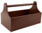 Creative Deco Cassetta degli Attrezzi in Legno Marrone | Porta Attrezzi in Legno | Dimensioni 34 x 18 x 20,5 cm (+/- 0,5 cm) | Cassetta Naturale con Maniglia | Borsa degli Attrezzi | Confezione Regalo