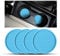 CGEAMDY 4 Pack Car Cup Holder Coasters, 7cm Anti-Slip Silicone Auto Insert Cup Coaster, Non-Slip Vehicle Cup Mats for Women and Men, Interior Accessories Universal for Most Cars Trucks(Blue)