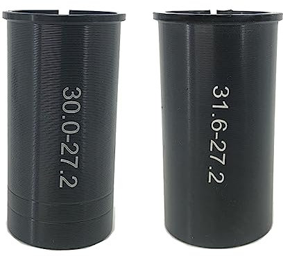 2 stück Fahrrad sattelstütze Rohr Adapter, fahrradsattelstütze Shim aluminiumlegierung rohradapter, 27.2-30mm und 27.2-31.6mm fahrradsitz Adapter Ring seatpost Shim reduzierhülse für rennrad MTB