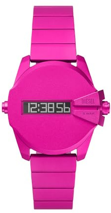Diesel Orologio Baby Chief da uomo, movimento digitale con Cinturino in alluminio o acciaio inossidabile