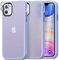 Mootobo für iPhone 11 Hülle, 4 in 1 Handyhülle für iPhone 11 Case mit 2 Schutzfolie + Kameraschutz, Stoßfest Militärstandard Schutzhülle Cover Mattierte Durchscheinende Rückseite 6.1''-Lila