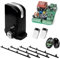 Kit completo Motorline Bravo 500 motor corredera profesional para automatizar puertas y cancelas correderas de hasta 500 kg de peso, con accesorios de calidad profesional 2 mandos y cremallera 4m