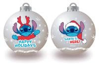 ARDITEX Lilo & Stitch Lot de 6 boules de Noël diamètre 8 cm