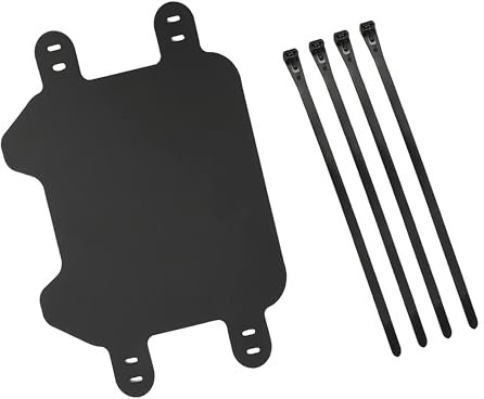 NIYATA Sur Ron Front Number Plate with 4 Mounting Straps, Silicone Rubber Motorcycle License Plate Frame, Black