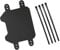 NIYATA Front Number Plate for Sur Ron Light Bee X, Silicone Rubber Motorcycle License Plate Holder with 4 Zip Ties, Black L Plate Accessory for Surron