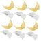 MERRYHAPY 24stücke Teiliges Mini Engel Flügel Dekoration Für Bastelarbeiten Und Kunststoff Flügel Ornament Für Diy Projekte in Gold Silber Für Kreative