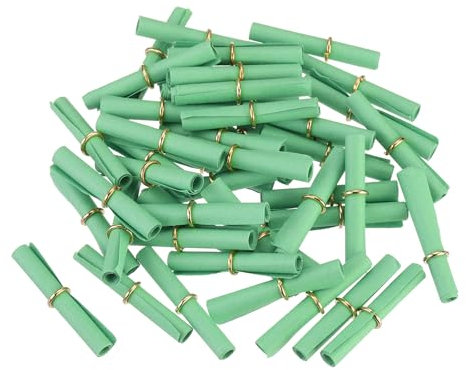 QUARKZMAN Mini Lose Tombola, 100 Stück Kleine Zettel für Botschaften für Valentinstag Jubiläum, Tombola Lose zum Selber Beschriften für Geburtstagparty Vereinsfest, Dunkelgrün