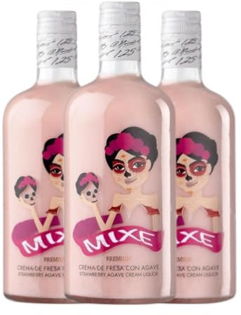 Crema de Licor Mixe Fresa 70 cl (Caja de 3 Botellas de 70 cl)