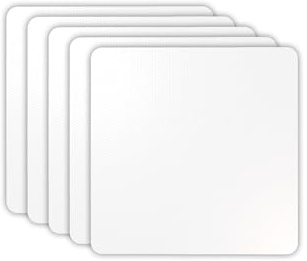 Flickly® Selbstklebende Reparatur Flicken | LKW, Anhänger, Zelt, Markisen, Camping, Sonnenschirme, Pool | in vielen Farben erhältlich | 5er Set 10 x 10 cm | Weiss