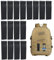 16 Stück Molle Zubehör,Klett-Kabelbinder,Taktische MolleStreifen Rucksackgurte Patches Klett Militär Zubehör für Taktischen Rucksack Velcro Strips Molle Gurte Molle Tasche Zubehör für Taktische Westen