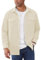 LBL Men's Corduroy Shirt Casual Long Sleeve Shirts Button Down Shacket Jacket with Flap Pockets APH089 Beige XXL