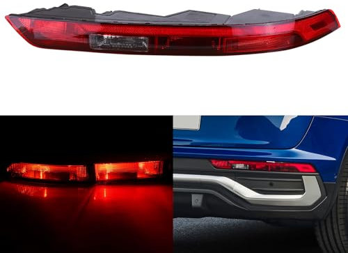 Rücklicht Lower Bumper Rückleuchte für Audi Q5 FY 2018-2023, Schlussleuchte Hinten 80A945069A, 80A945070A Rücklicht Lower Bumper Rückleuchte Stoßstange rot Rücklicht Nebelscheinwerfer