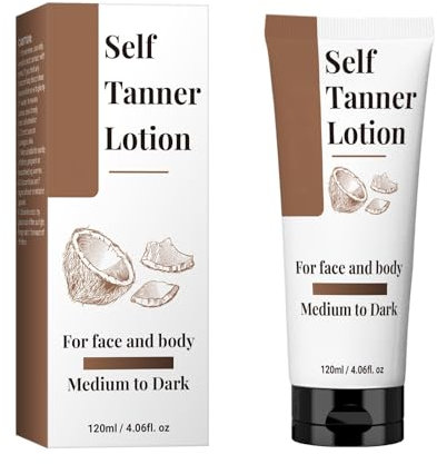 Selbstbräuner Intensive Tanning Lotion Natürliche Bräunungscreme - Medium bis Dark Tan mit Bio Aloe & Shea Butter, Cream Bronzer Bräunungsbeschleuniger für gleichmäßigen Hautton, 120ml