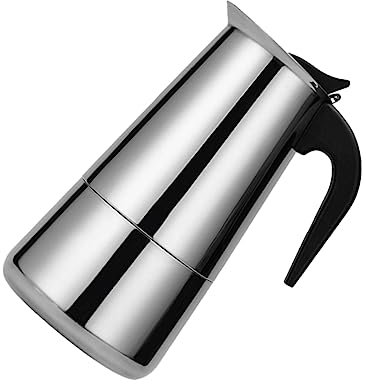 BESTYASH Caffettiera in Acciaio Per Macchina Per Espresso Pratica e Durevole Caffettiera Portatile Per Uso e Ufficio