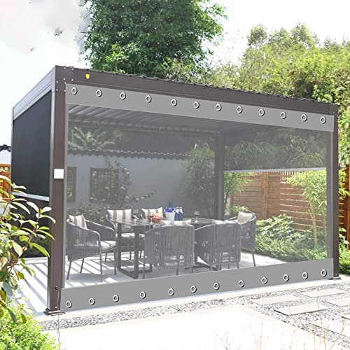 Bâche latérale en PVC durable résistant aux intempéries pour pergola et tonnelle, 3 x 2 m, résistante aux déchirures, idéale pour la protection du jardin et de l'extérieur