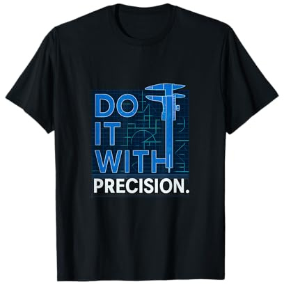 Pied à Coulisse d'ingénierie avec précision T-Shirt